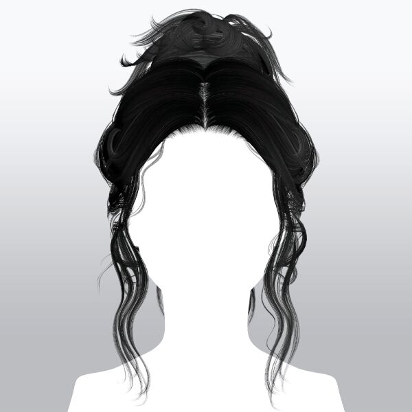 Stylish Female Hair NH155 by Ssalon 1 Stylish Female Hair NH155 by Ssalon Sims 4 CC