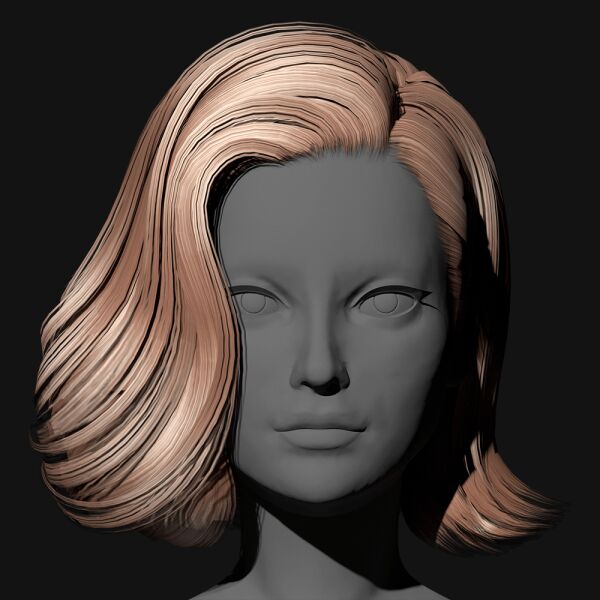 Stylish Female Hairstyle B60 1 Stylish Female Hairstyle B60 Sims 4 CC
