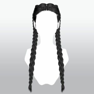 Stunning Female Hairstyle H107 by Ssalon Sims 4 CC