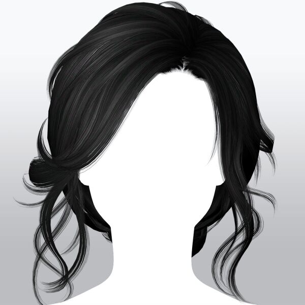 Stunning Female Hairstyle NH154 1 Stunning Female Hairstyle NH154 Sims 4 CC