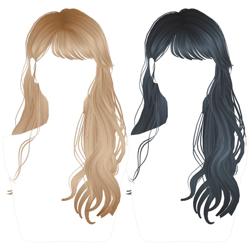 Maxis Match Long Wavy Hairstyle for Females 2 sims 4 cc female maxis match long wavy hairstyle by aurumsims 2
