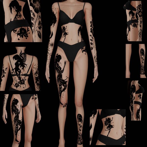 Stunning Female Tattoos Collection #24 1 Stunning Female Tattoos Collection #24 Sims 4 CC