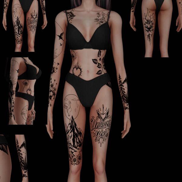 Stunning Female Tattoos Collection #26 1 Stunning Female Tattoos Collection #26 Sims 4 CC