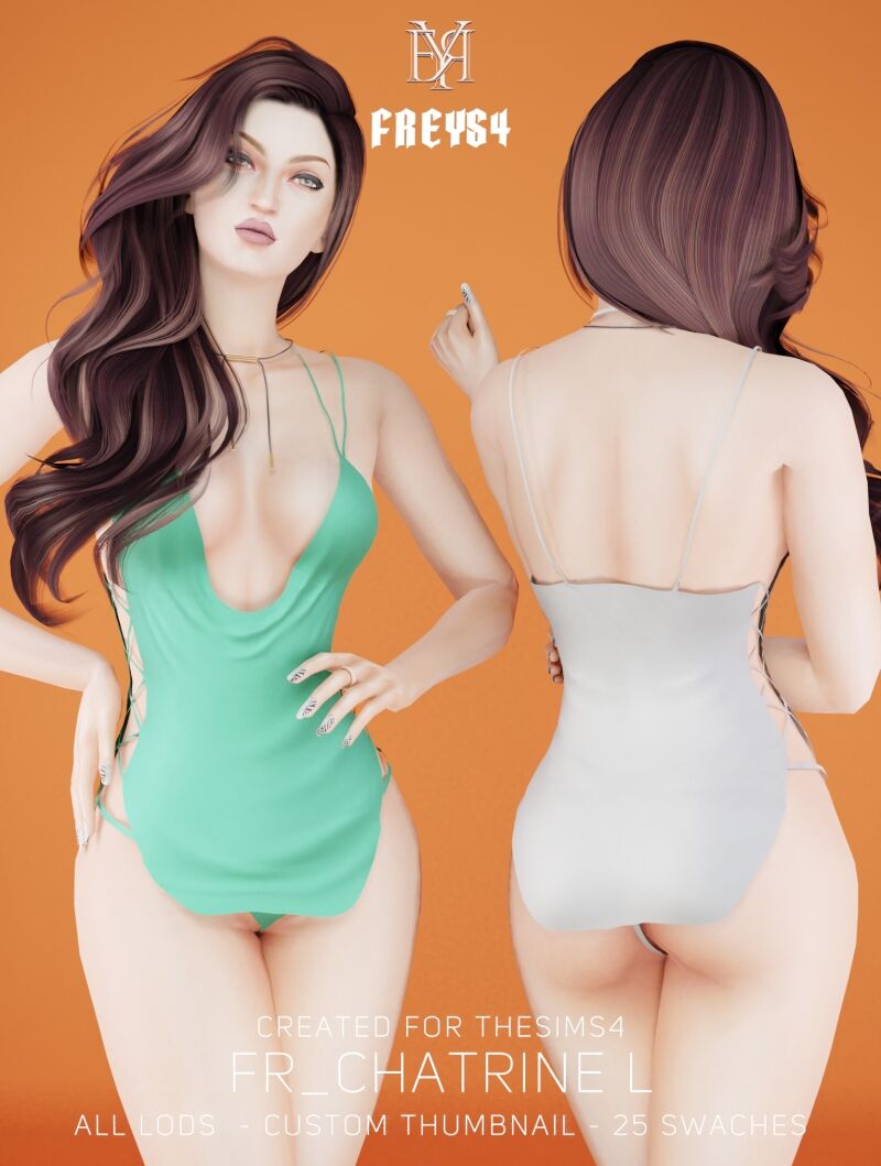 Original Mesh: FR_Chatrine L 2 sims 4 cc fr chatrine l 2