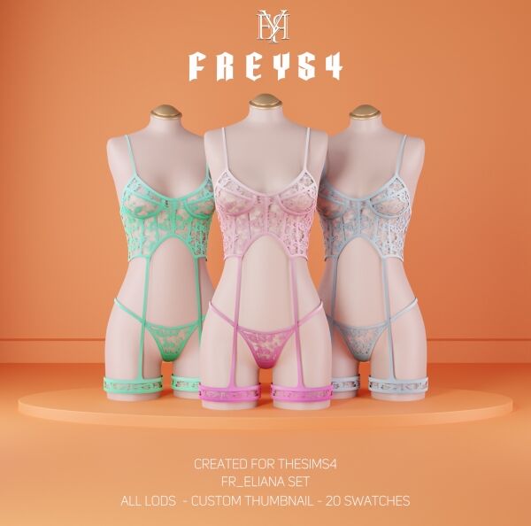 FR_Eliana Set 1 FR_Eliana Set Sims 4 CC