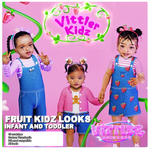 Adorable Fruit-Themed Outfits for Infants and Toddlers 1 Adorable Fruit-Themed Outfits for Infants and Toddlers Sims 4 CC