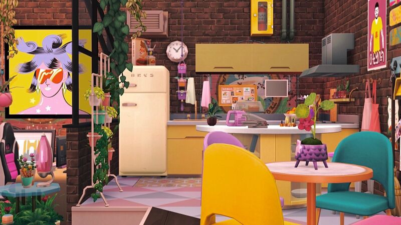 Gamer Studio Apartment 3 sims 4 cc gamer studio apartment no cc by nolanasims 2