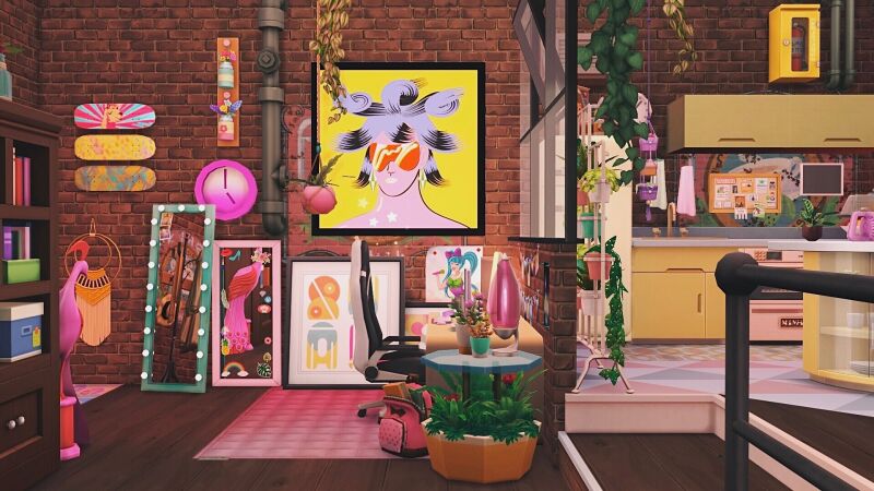 Gamer Studio Apartment 2 sims 4 cc gamer studio apartment no cc by nolanasims 3