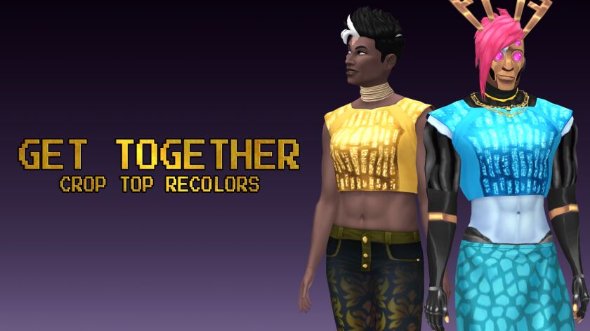 Get Together Crop Top Recolors! 1 Get Together Crop Top Recolors! Sims 4 CC