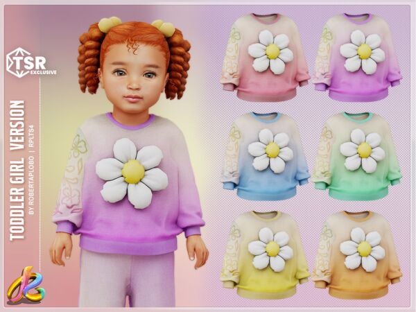 Adorable Toddler Top by RobertaPLobo 1 Adorable Toddler Top by RobertaPLobo Sims 4 CC