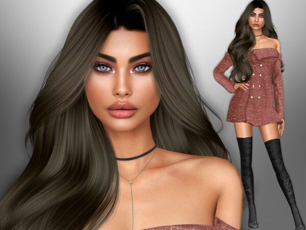 Halima Ashraf By Divaka45 1 Halima Ashraf By Divaka45 Sims 4 CC