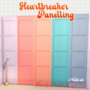 Heartbreaker Wall Set by Nox_ Sims 4 CC