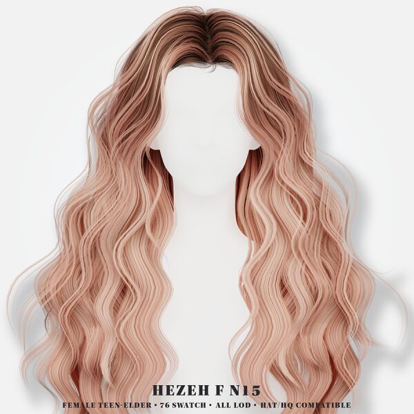 Stylish FHair_No.15 for Sims Sims 4 CC