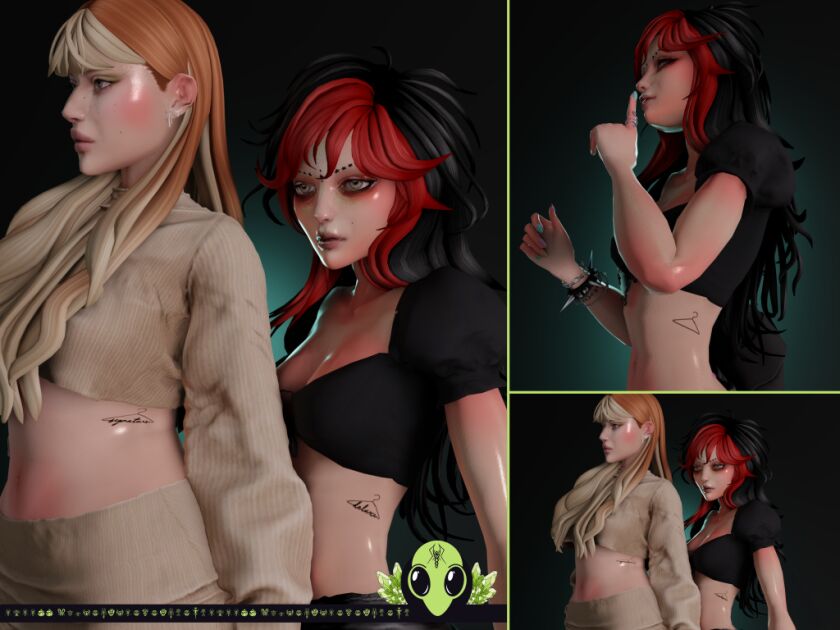 High Street Tattoo - TSR Exclusive 6 sims 4 cc high street tattoo tsr exclusive ive just 2