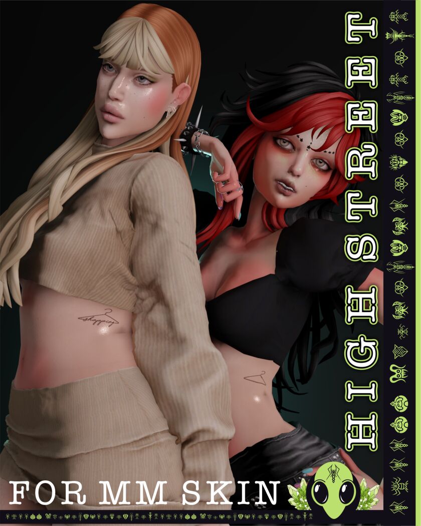High Street Tattoo - TSR Exclusive 2 sims 4 cc high street tattoo tsr exclusive ive just 6