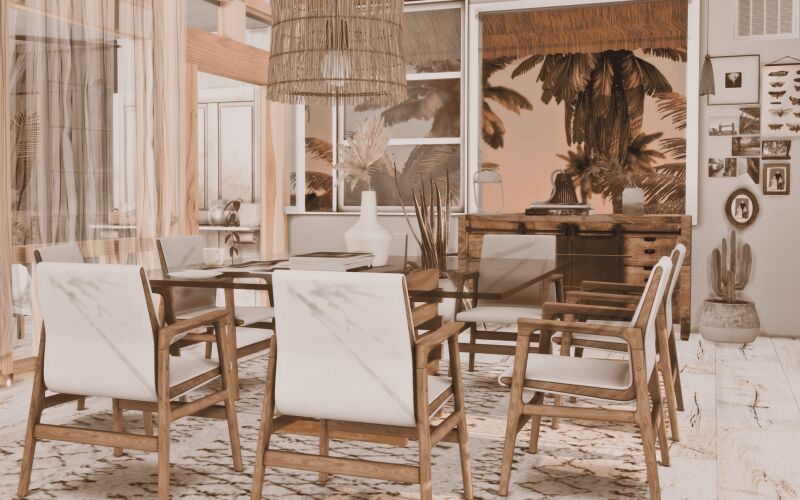 Chill Hookah Beach Bar & Apartment 4 sims 4 cc hookah beach bar apartment by katesimblr 4