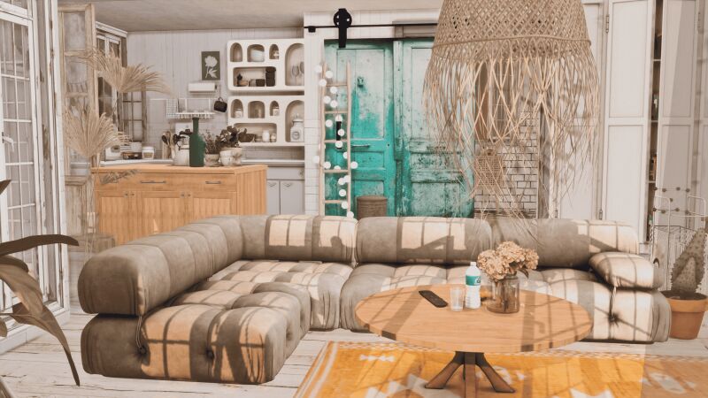 Chill Hookah Beach Bar & Apartment 2 sims 4 cc hookah beach bar apartment by katesimblr 5