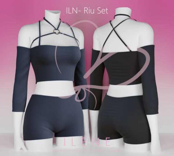 Trendy ILN. Riu Set for Everyday Wear 1 Trendy ILN. Riu Set for Everyday Wear Sims 4 CC