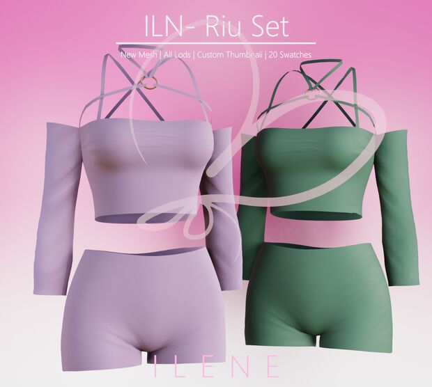 Trendy ILN. Riu Set for Everyday Wear 2 sims 4 cc iln riu set 2