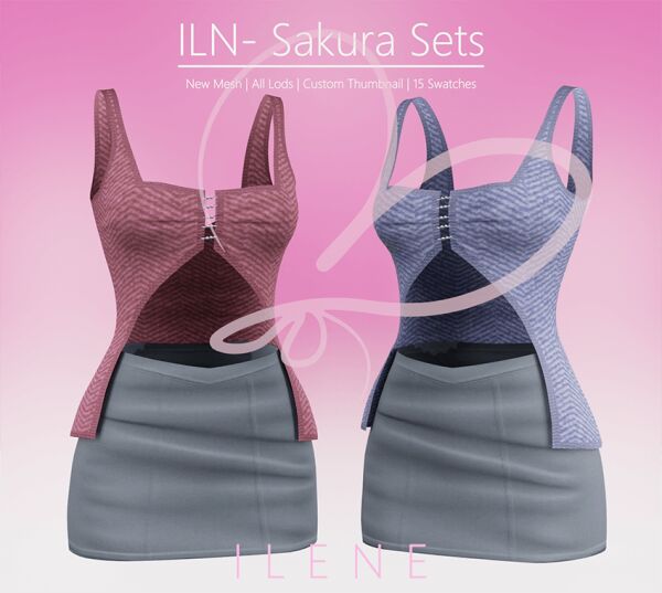 ILN. Sakura Set Unveiled 1 ILN. Sakura Set Unveiled Sims 4 CC