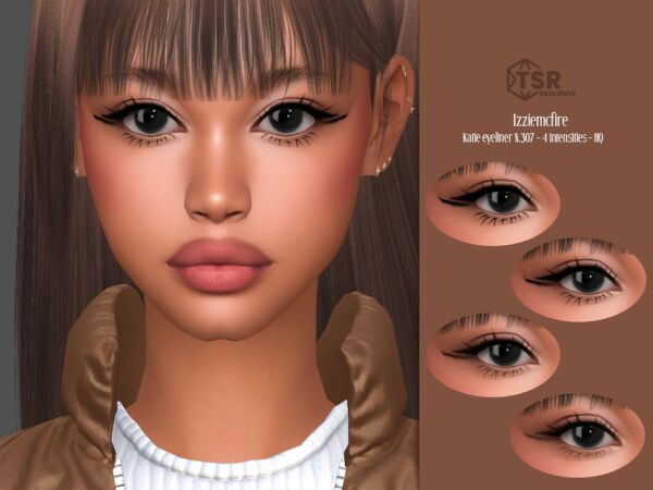 IMF Katie Eyeliner N.307 By Izziemcfire 1 IMF Katie Eyeliner N.307 By Izziemcfire Sims 4 CC