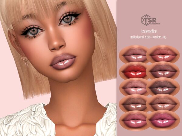 IMF Malika Lipstick N.618: A Must-Have for Your Collection 1 IMF Malika Lipstick N.618: A Must-Have for Your Collection Sims 4 CC