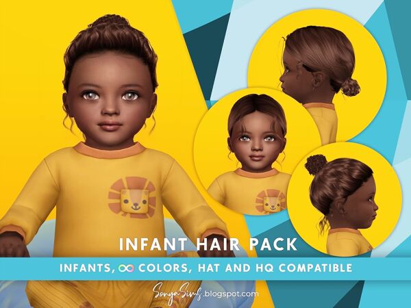 Infant Hair - Wonder 1 Infant Hair – Wonder Sims 4 CC