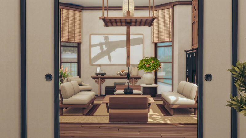 Japanese Apartment - 20, Culpepper House 2 sims 4 cc japanese apartment 20 culpepper house by maririd 3