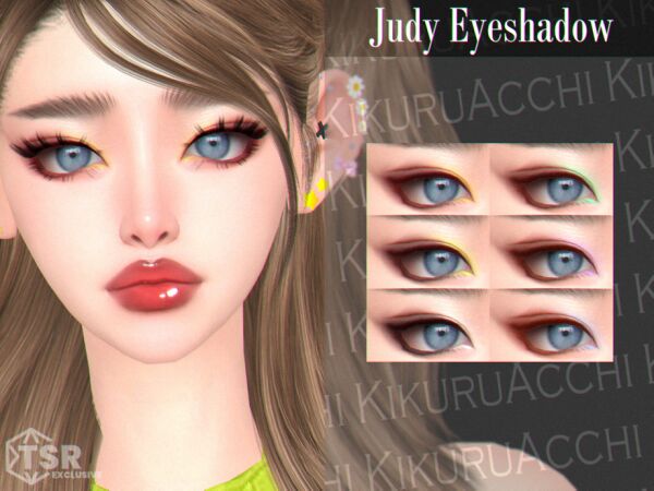 Judy Eyeshadow by Kikuruacchi 1 Judy Eyeshadow by Kikuruacchi Sims 4 CC