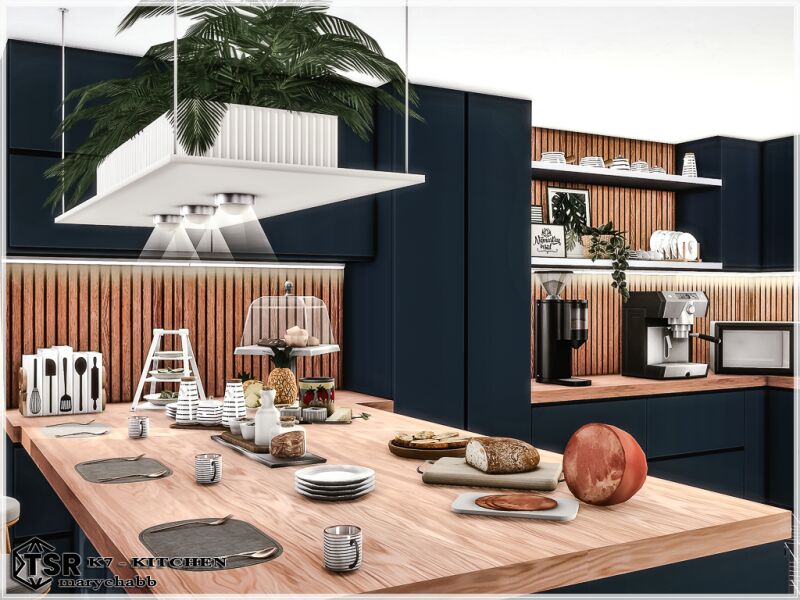 Fully Equipped Kitchen - K7 5 sims 4 cc k7 kitchen 3