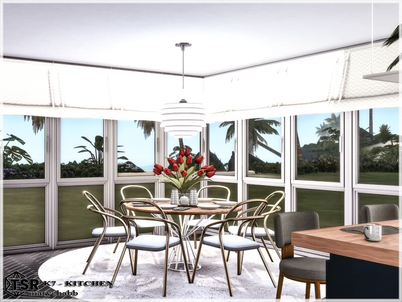 Fully Equipped Kitchen - K7 2 sims 4 cc k7 kitchen 6