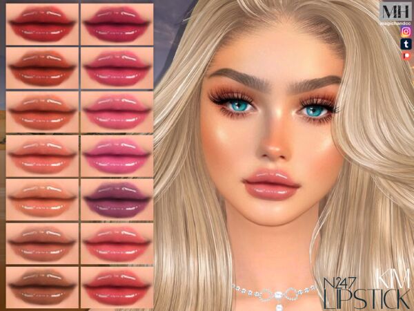 KIM Lipstick N247 - MagicHand 1 KIM Lipstick N247 – MagicHand Sims 4 CC