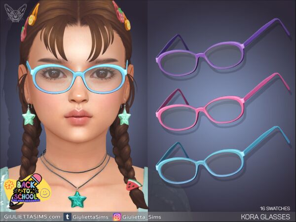 Kora Glasses For Kids 1 Kora Glasses For Kids Sims 4 CC