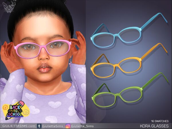Kora Glasses For Toddlers 1 Kora Glasses For Toddlers Sims 4 CC