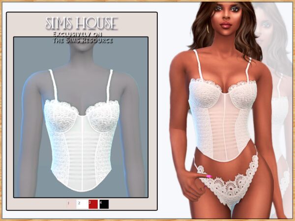 Lace Women's Panties by Sims_House 2 sims 4 cc lace womens panties by by sims house 2