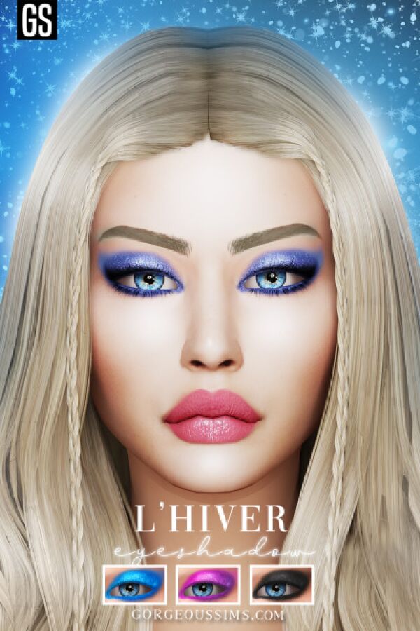 L'hiver Eyeshadow by Gorgeoussims 1 L’hiver Eyeshadow by Gorgeoussims Sims 4 CC