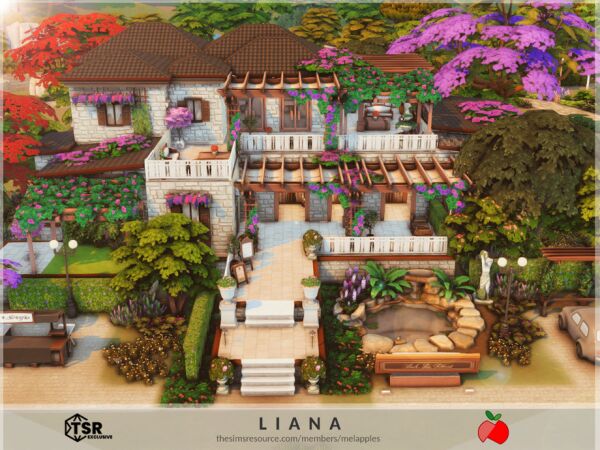 Liana Restaurant - No CC 1 Liana Restaurant – No CC Sims 4 CC