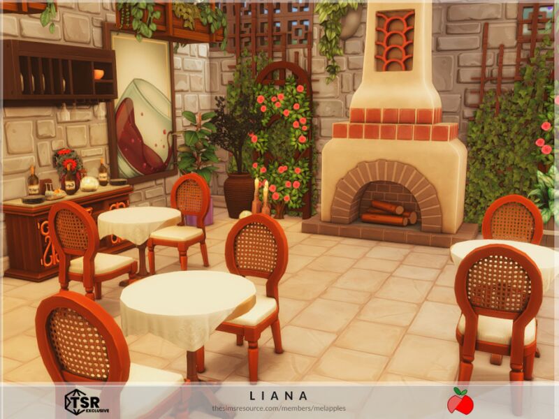 Liana Restaurant - No CC 7 sims 4 cc liana restaurant no cc by melapples 3