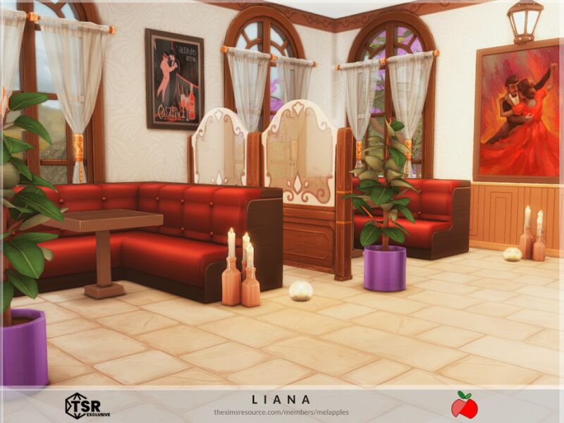 Liana Restaurant - No CC 5 sims 4 cc liana restaurant no cc by melapples 4