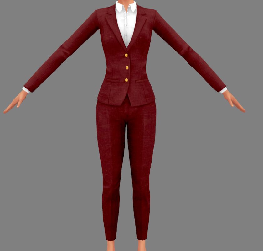 Linen Suit in Jewel Tones 7 sims 4 cc linen suit in jewel tones 3