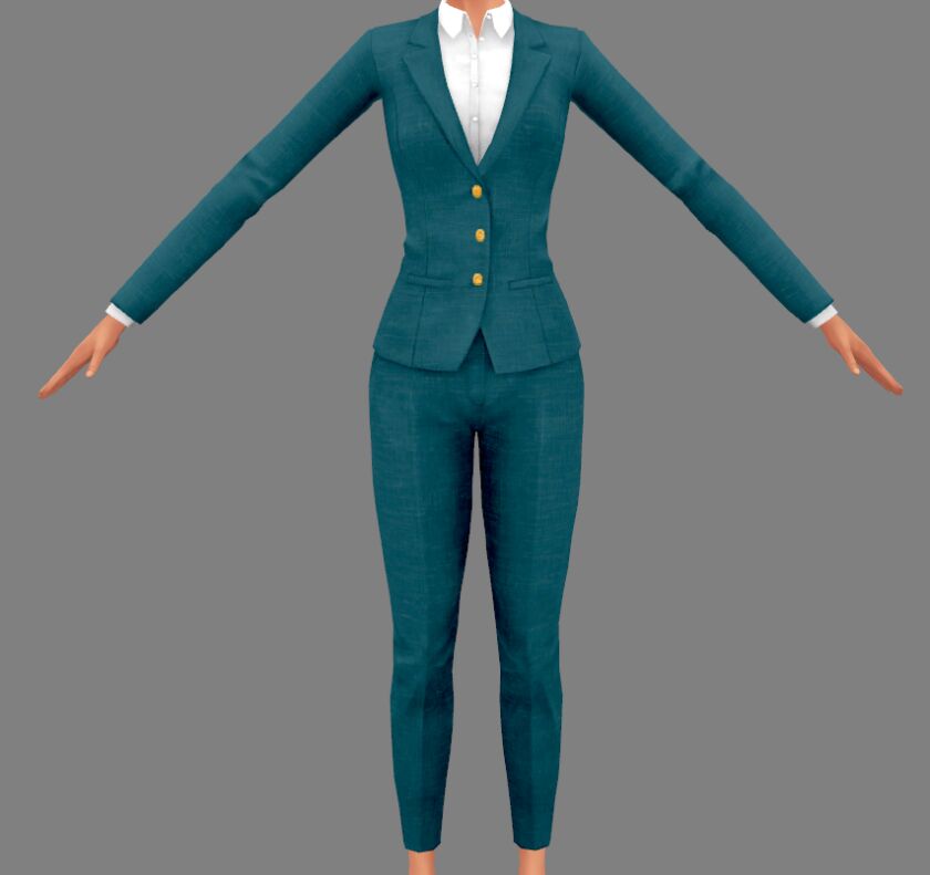 Linen Suit in Jewel Tones 5 sims 4 cc linen suit in jewel tones 4
