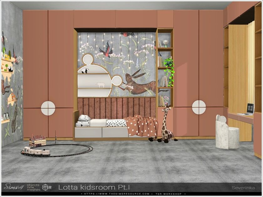 Modern Minimalist Kidsroom Decor 5 sims 4 cc lotta kidsroom 2