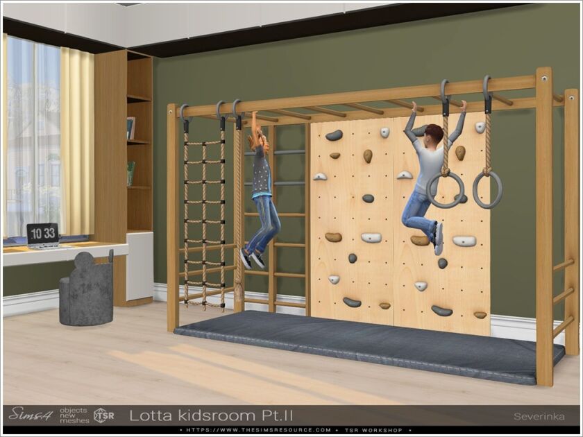 Modern Minimalist Kidsroom Decor 3 sims 4 cc lotta kidsroom 3