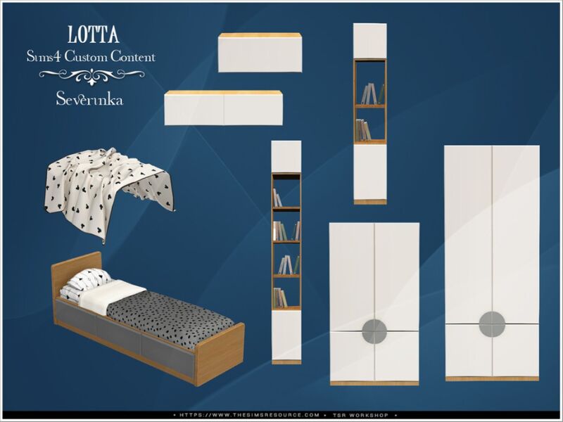 Lotta Kidsroom PT.I - A Charming Space for Kids 2 sims 4 cc lotta kidsroom pt i by severinka 2