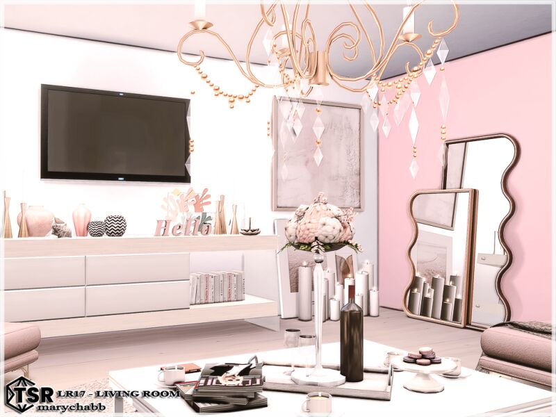 Fully Equipped Living Room 2 sims 4 cc lr17 living room 5