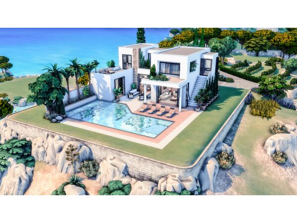 Luxury Vacation Villa 1 Luxury Vacation Villa Sims 4 CC