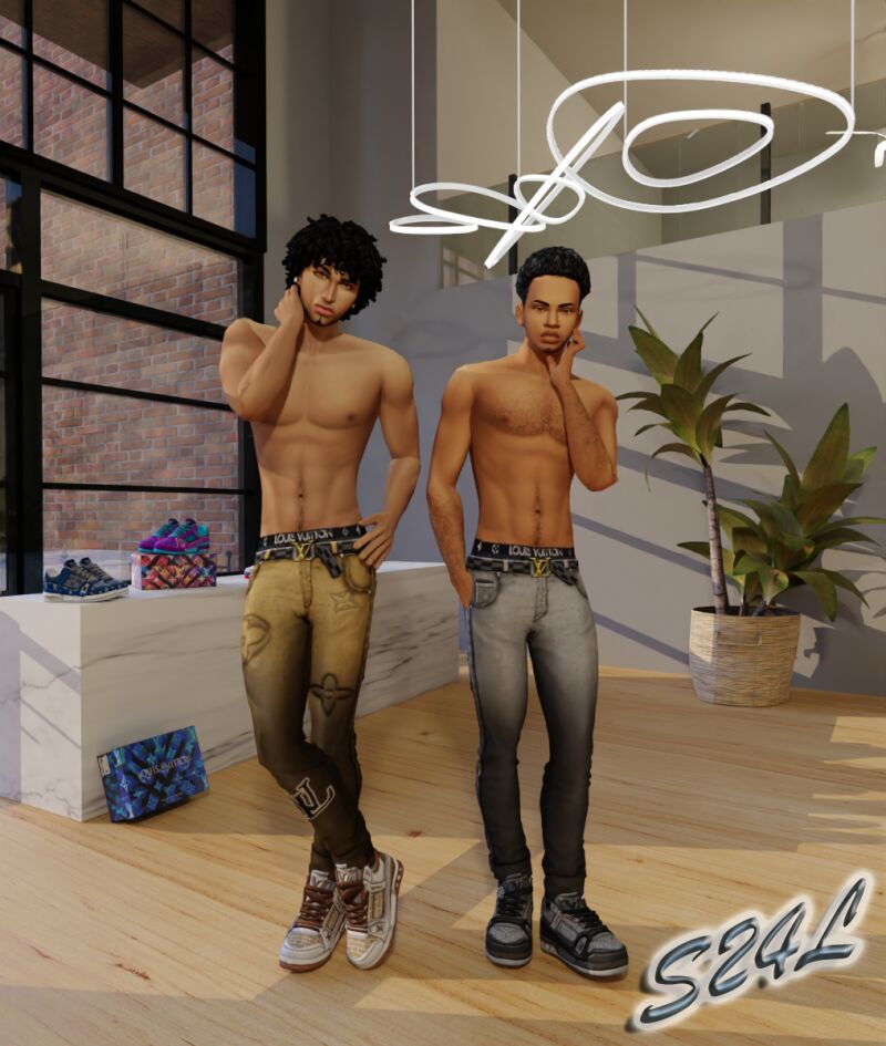 Stylish LV. Chill With Him Top and Jeans Set 3 sims 4 cc lv chill with him top and jeans set by sailor24love sims 3 1