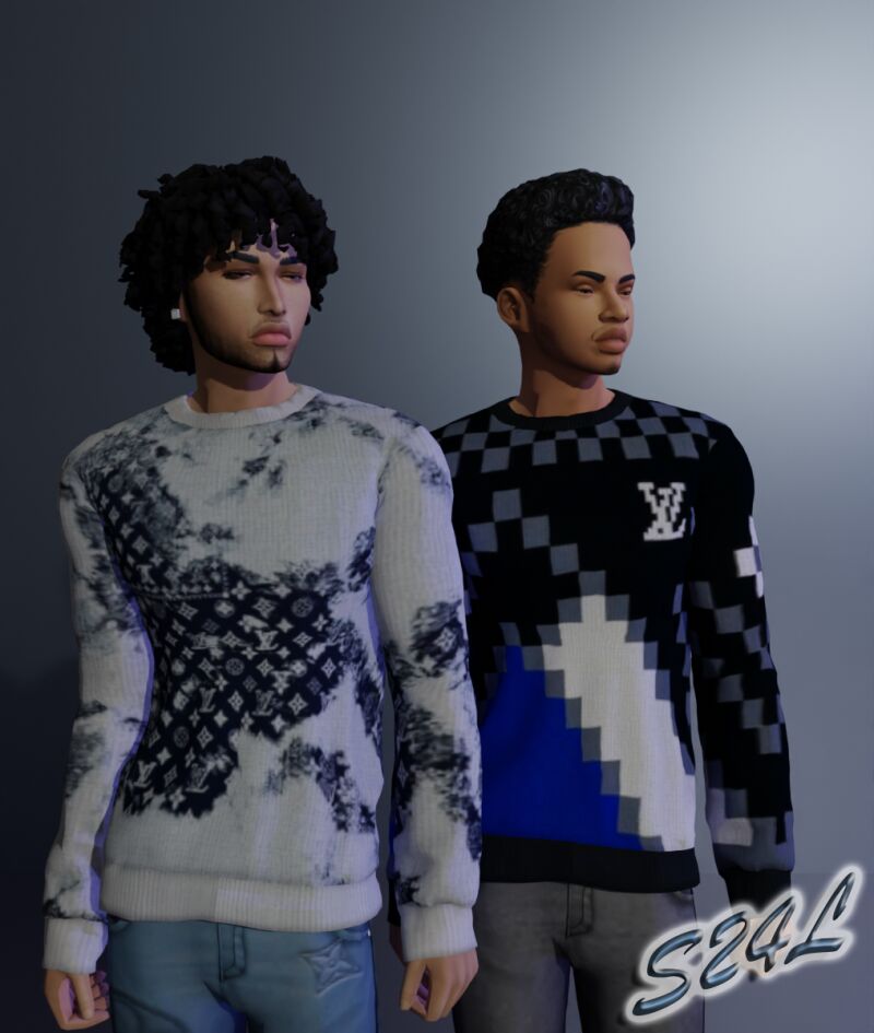 Stylish LV. Chill With Him Top and Jeans Set 2 sims 4 cc lv chill with him top and jeans set by sailor24love sims 5 1