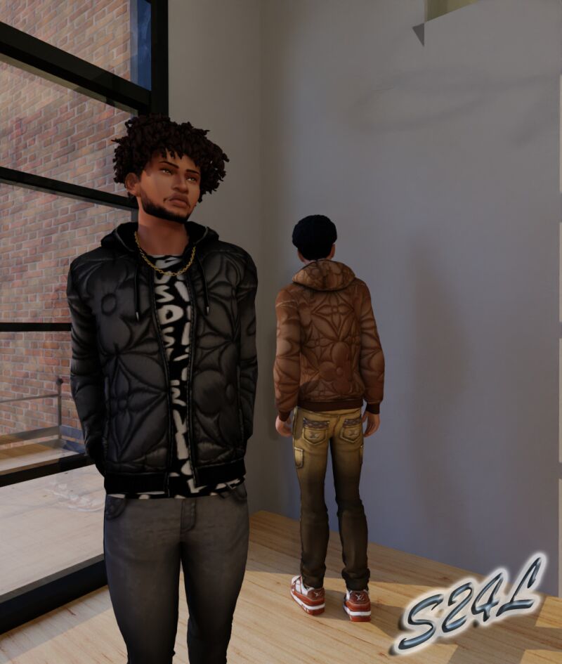 Stylish LV LVSE Quilted Coat for Male Sims 3 sims 4 cc lv lvse quilted coat by sailor24love sims 2