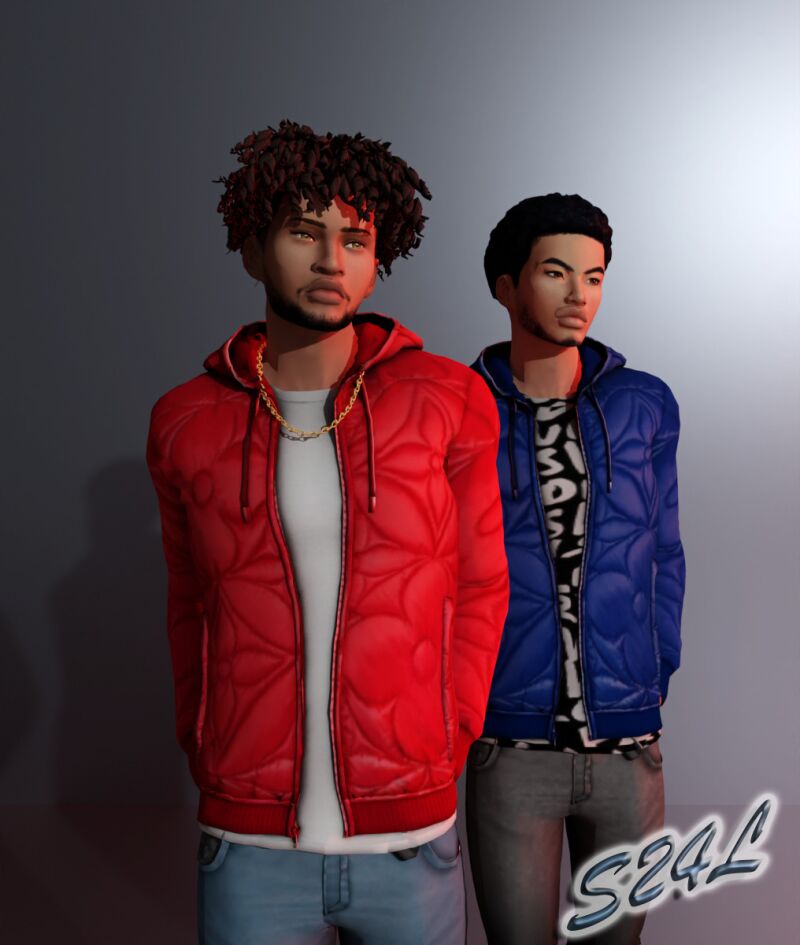 Stylish LV LVSE Quilted Coat for Male Sims 2 sims 4 cc lv lvse quilted coat by sailor24love sims 3